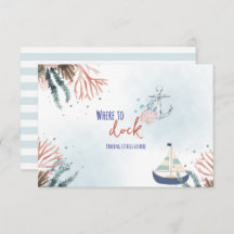 Ahoy Det är en pojk-nautisk babybockbil.