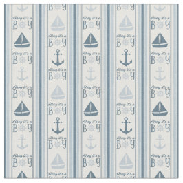 Ahoy, det är en pojk-nautisk babydusch tyg