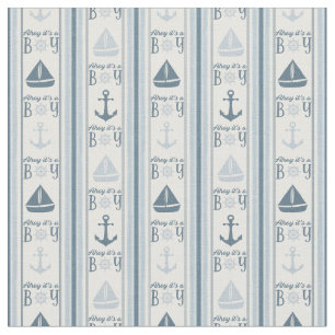 Ahoy, det är en pojk-nautisk babydusch tyg