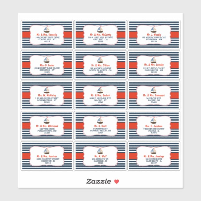 Ahoy, det är en pojke! Etiketter för nautisk babyk (Ark)