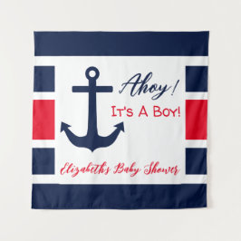 Ahoy, det är en pojke! Nautical Baby Shower