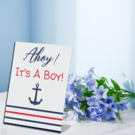Ahoy, det är en pojke! Nautical Baby Shower
