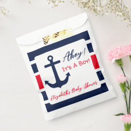 Ahoy, det är en pojke! Nautical Baby Shower