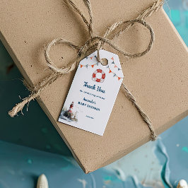 Ahoy Det är en pojke! Navaly Baby Shower Presentetikett
