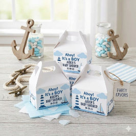 Ahoy det är en pojke! Presentlåda med nautisk tema