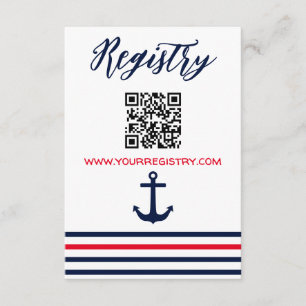 Ahoy, det är en pojke! Register för nautisk babyst Tilläggskort