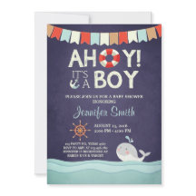 Ahoy Det är en pojkskuss inbjudan till sjön.