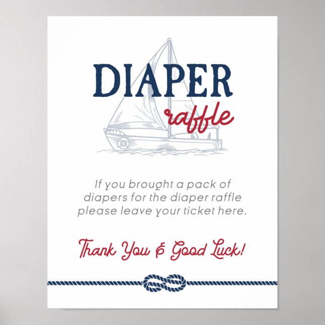 Ahoy Det är ett jokernautiskt skådespel Diaper Raf Poster (Framsidan)