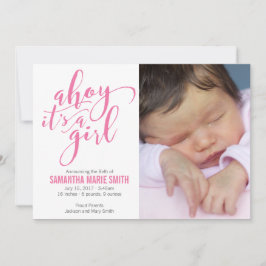 Ahoy Det är ett nautiskt kvinnomeddelande Meddelande