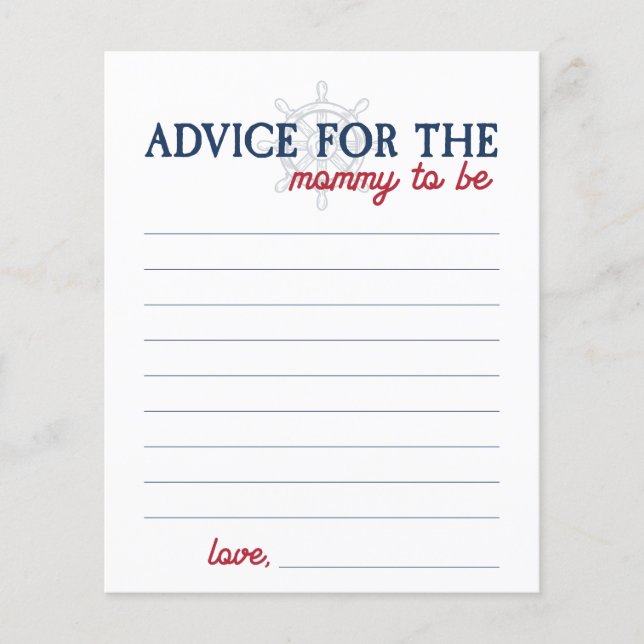 Ahoy Det är ett pojkens Nautical Shower Advice för (Framsida)