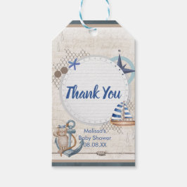 Ahoy, det är ett pojkens nautiskt tema presentetikett
