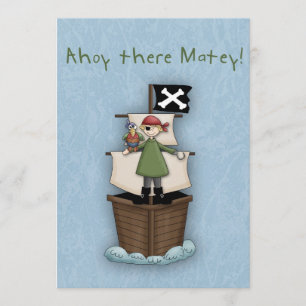 Ahoy Det Matey Inbjudan