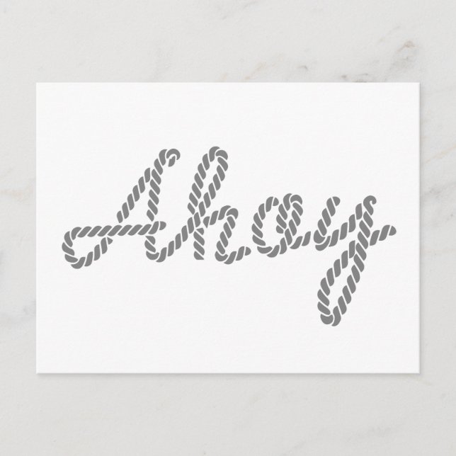 Ahoy gjord av Rope Vykort (Framsida)