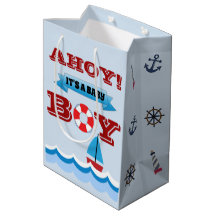 Ahoy It's A Baby Boy Presentpåse