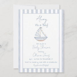 Ahoy It's A Boy Baby Shower Invitation Card Inbjudningar