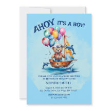 Ahoy its a Boy Nautical Theme Baby Shower
