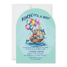 Ahoy its a Boy Nautical Theme Baby Shower