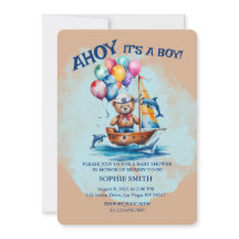 Ahoy its a Boy Nautical Theme Baby Shower