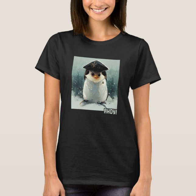 Ahoy King Emperor Sea Bird Penguin Penguin T Shirt (Framsida)