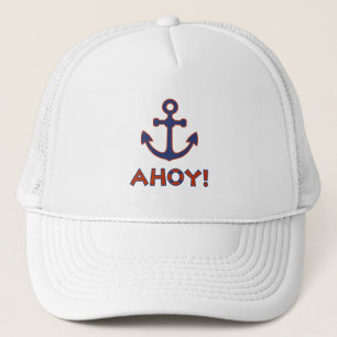 AHOY! Köp + Anchor Design Red + Blue Keps