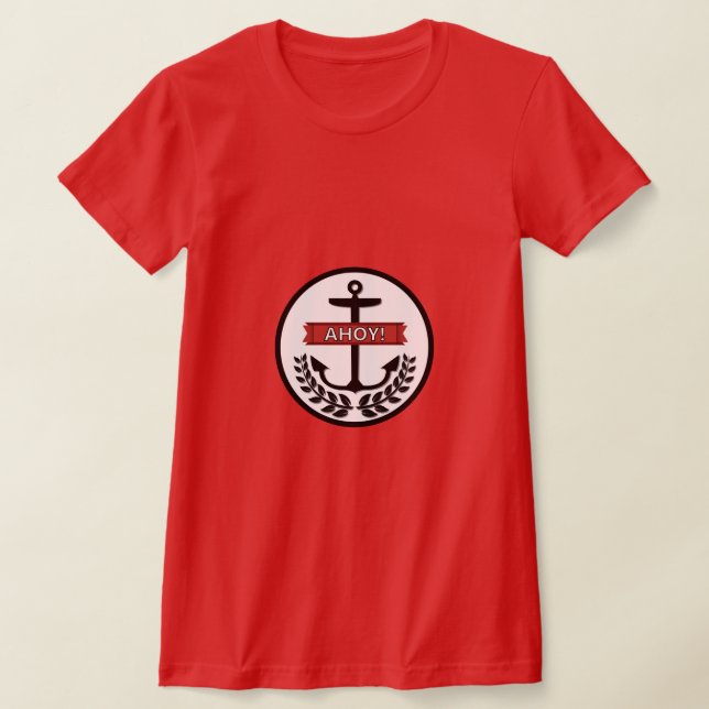 Ahoy - Kvinnor Bella+Canvas Slim Fit T-Shirt (Laydown)