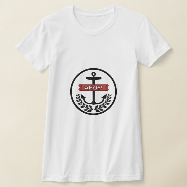 Ahoy - Kvinnor Bella+Canvas Slim Fit T-Shirt (Laydown)