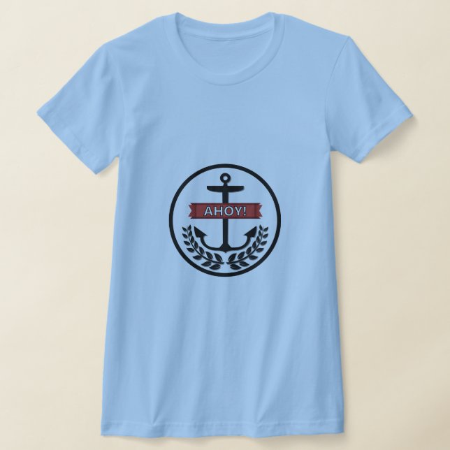 Ahoy - Kvinnor Bella+Canvas Slim Fit T-Shirt (Laydown)