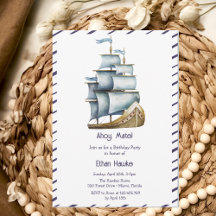 Ahoy mate Nautical barns födelsedag