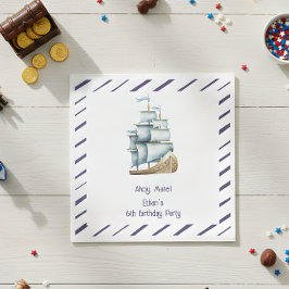 Ahoy mate Nautical barns födelsedag Pappersservett