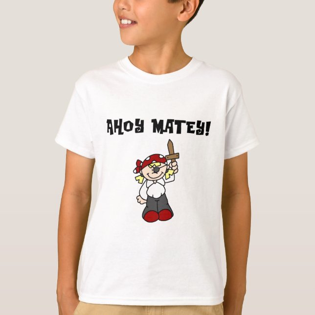 Ahoy Matey flicka Tee Shirt (Framsida)