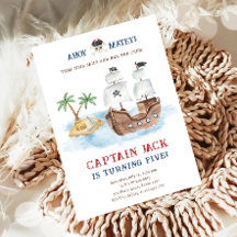 Ahoy Matey! Pirat Frakt Treasure Boy Birthday