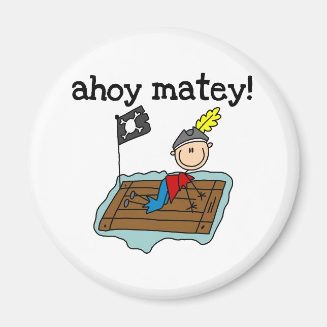 Ahoy Matey Pirat Magnet (Framsidan)