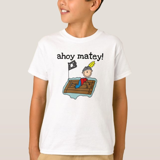 Ahoy Matey pirat T Shirt (Framsida)