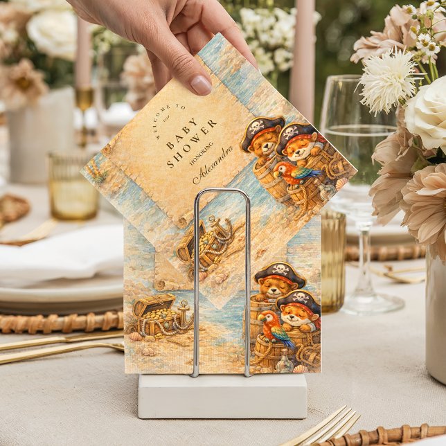 Ahoy Matey Saga Sjökapare Bebis Badrum Pappersservett (Skapare uppladdad)