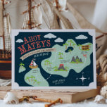 Ahoy Mateys Birthday Inbjudan<br><div class="desc">Skatt för frakten i Cute pirat,  som de party-inbjudningskorten var teman för</div>