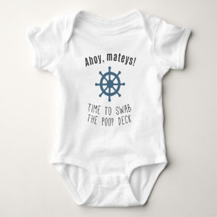 Ahoy Mateys! Tajma för att svabba Poopdäcket! T Shirt