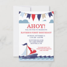 AHOY! Nautical Sailing Födelsedagsfest
