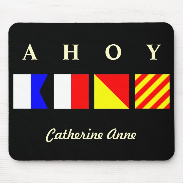 Ahoy personlig Mousepad Musmatta (Framsidan)