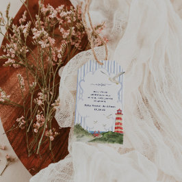 Ahoy Petit Marin Tacksida Tack Baby Shower Presentetikett