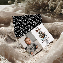 Ahoy! Pirat Frakt 8:e födelsedag Inbjudningar