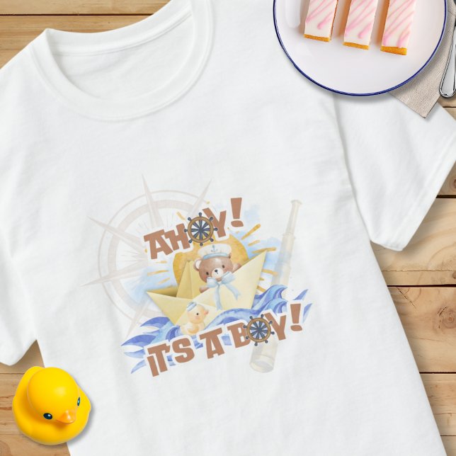 Ahoy! Pojke Shower T-Shirts (Skapare uppladdad)