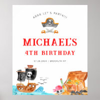 Ahoy Shipmates Treasure Hunt Frakt Pirat Birthday
