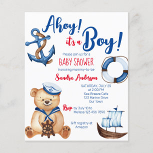Ahoy sin nalle babydusch.
