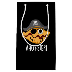 Ahoy-ster Funny Pirat Oyster Pun Mörk BG