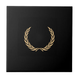Ährenkranz Lorbeerkranz Laurel wreath Kakelplatta