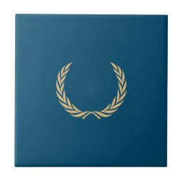 Ährenkranz Lorbeerkranz Laurel wreath Kakelplatta