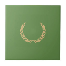 Ährenkranz Lorbeerkranz Laurel wreath Kakelplatta