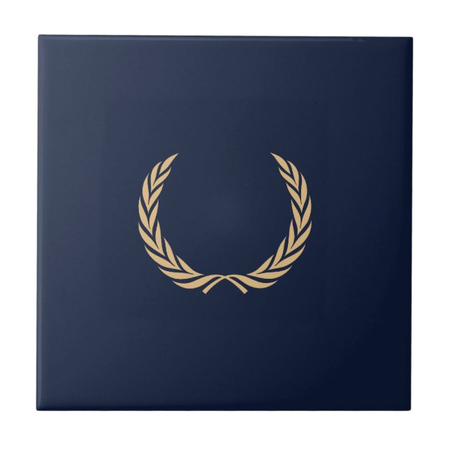 Ährenkranz Lorbeerkranz Laurel wreath Kakelplatta (Framsidan)