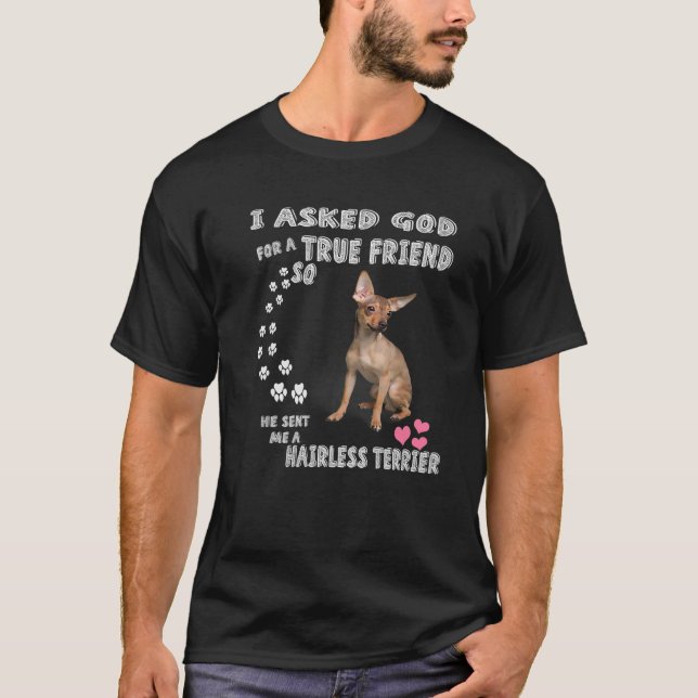 AHT Hund Quote Mamma Pappa Print, Cute American Ha T Shirt (Framsida)