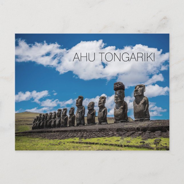 Ahu Tongariki, Rapa Nui, Påsk Vykort (Framsida)